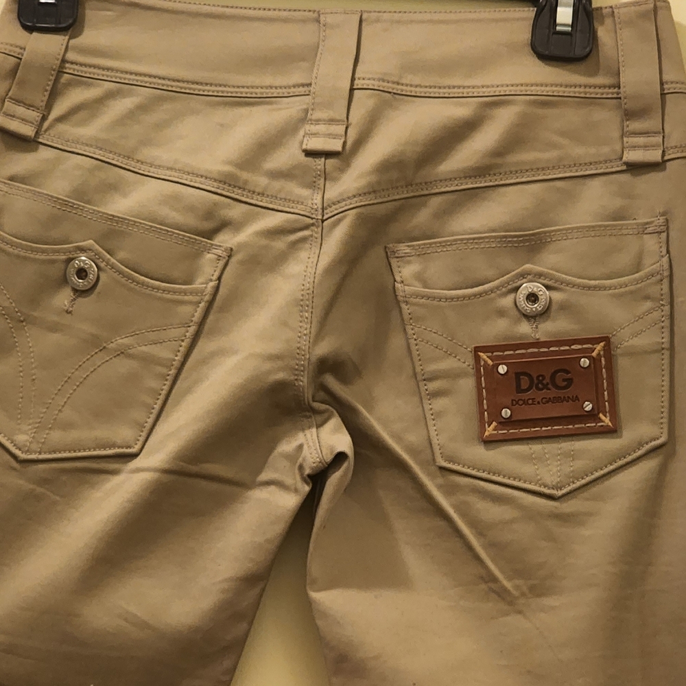 NWT D&G Dolce Gabbana Khaki Pants Size 24